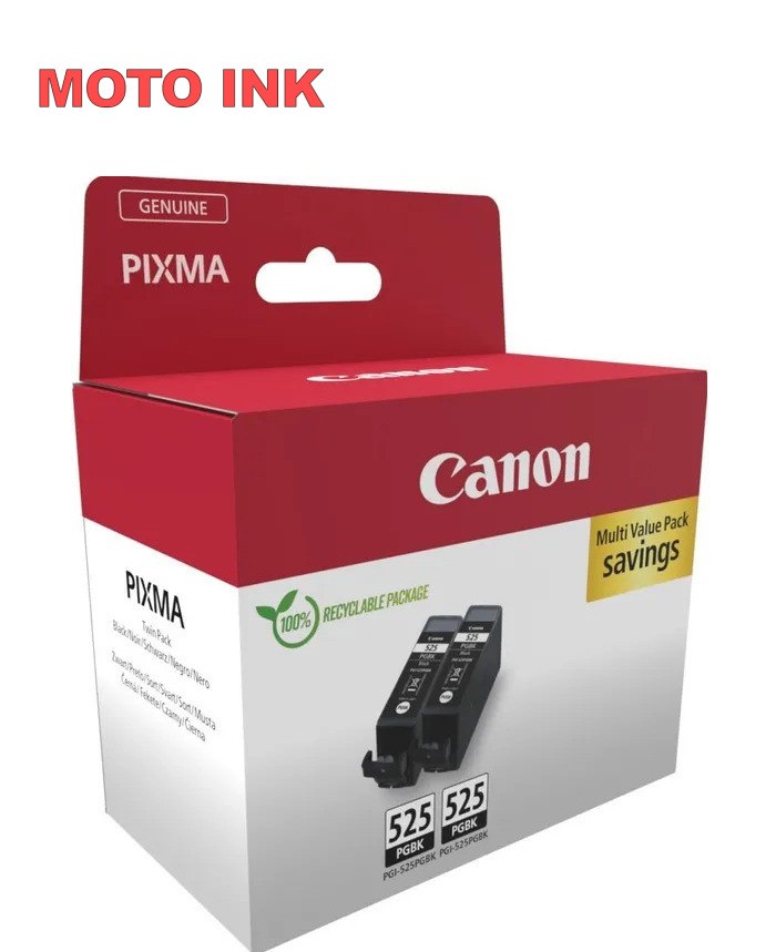 Original Canon PGI-525PGBK Pigment Black Ink Cartridge Twin Pack (4529B017) - Image 4