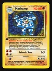 Machamp 8/102 Base Set 1st Edition Holo Rare Pokemon Card