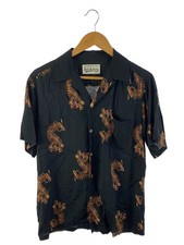 WACKO MARIA Aloha Shirt M Rayon BLK All over pattern