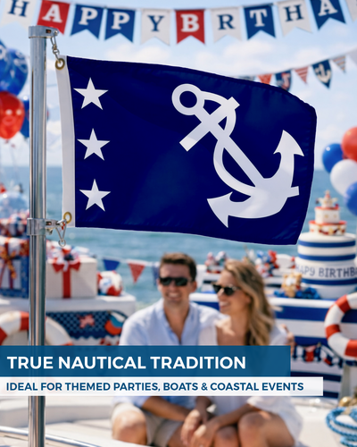 AGAS 12x18in Yacht Club Officers Flag– 200D Nylon - Multi Size Variation - Picture 58 of 128