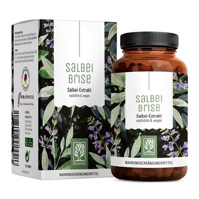 Salbei Extrakt Wechseljahre Meno Pause Kapseln 6000mg Salbeibrise NATURTREU 