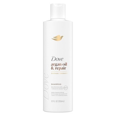 Dove Shampoo Damage Therapy Argan Oil & Repair with Bio-Protein Care  12 Fl Oz