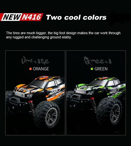HOSHI 1/16 Monster Truck N416 4WD 2.4G 36KM/H High Speed Off-Road RC - GREEN - Picture 3 of 21