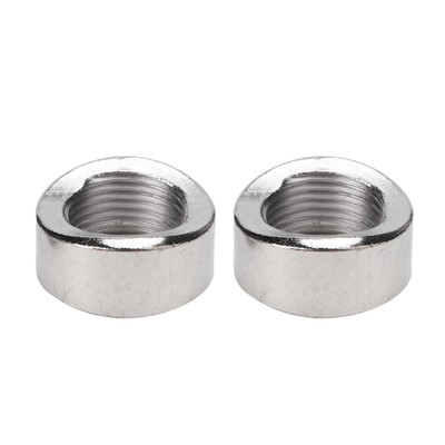 _2PCS Oxygen Sensor Curve Notched Nut Bung M18 X 1.5 Threads Iron