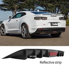 Rear Bumper Diffuser 6fin Splitter Spoiler Lip Matte Black For Chevrolet Camaro Rear Bumper Diffuser 6fin Splitter Spoiler Lip Matte Black For Chevrolet Camaro