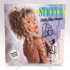 Stacey Q Signed Autographed Record Album Cover Better Than Heaven