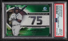 2023 Bowman Scouts Top 100 Green Refractor 86/99 Oscar Colas PSA 10 GEM MT 0h2x