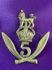 Genuine WW2 The 5th Gurkha Rifles KC WM Cap Badge w/loops