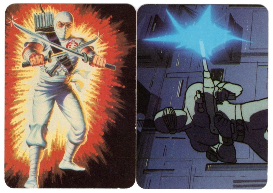 Snake Eyes(Commando) & Storm Shadow(Cobra Ninja) 1986 Hasbro G.I. Joe RC's - Image 3 of 4