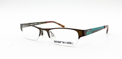 NEW ANIMAL ALO B07 COL.003 BROWN AUTHENTIC EYEGLASSES 47-17-130