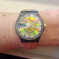 Orologio Swatch Stop Whatch Double Run SSN104 funzione stop 1993 batteria nuova