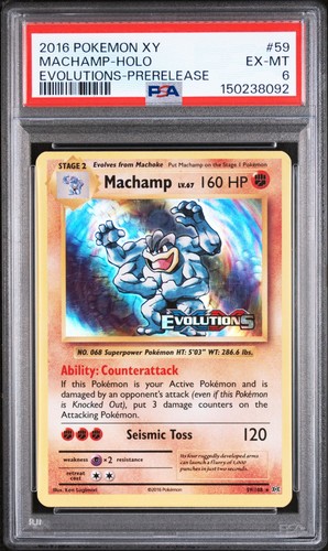 Machamp graded PSA 6 for sale on eBay