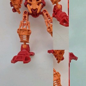 LEGO BIONICLE Tahu 7116 with Gold Mask & Toa Hordika Nuju 8741 - No Instructions