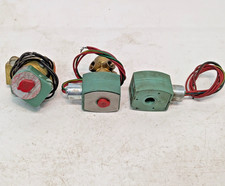 Lot of 3 assorted ASCO Red Hat Solenoid Valve assemblies  components, MP-C-080 