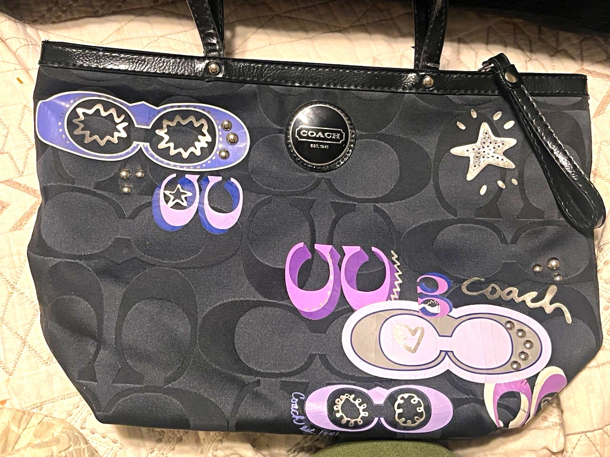 COACH POPPY トートバッグ パープル Y2K グラフィティ 25+ Coach Poppy Tote Purple Bags & Handbags for Women for sale