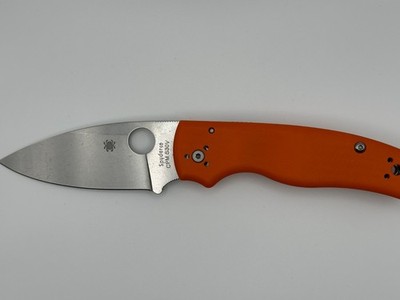 Spyderco Shaman C229 Orange Folding Knives FACTORY SECOND NEW