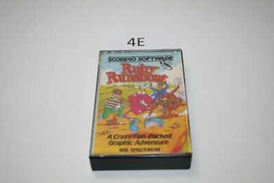 ZX Spectrum Game Tape - Ruby Runabout: Scorpio Software (braunes Band Diff Cover)