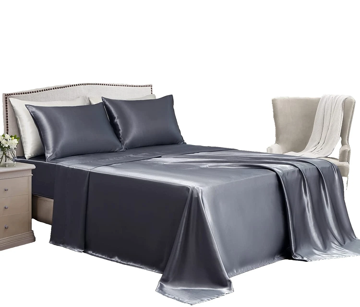 Satin King Bed Sheets