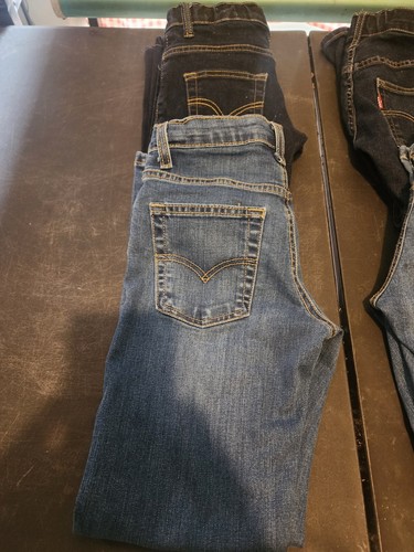 Lot of 8 Pairs Youth Levis Slim Reg 8 Jeans Excellent Condition - Picture 2 of 9