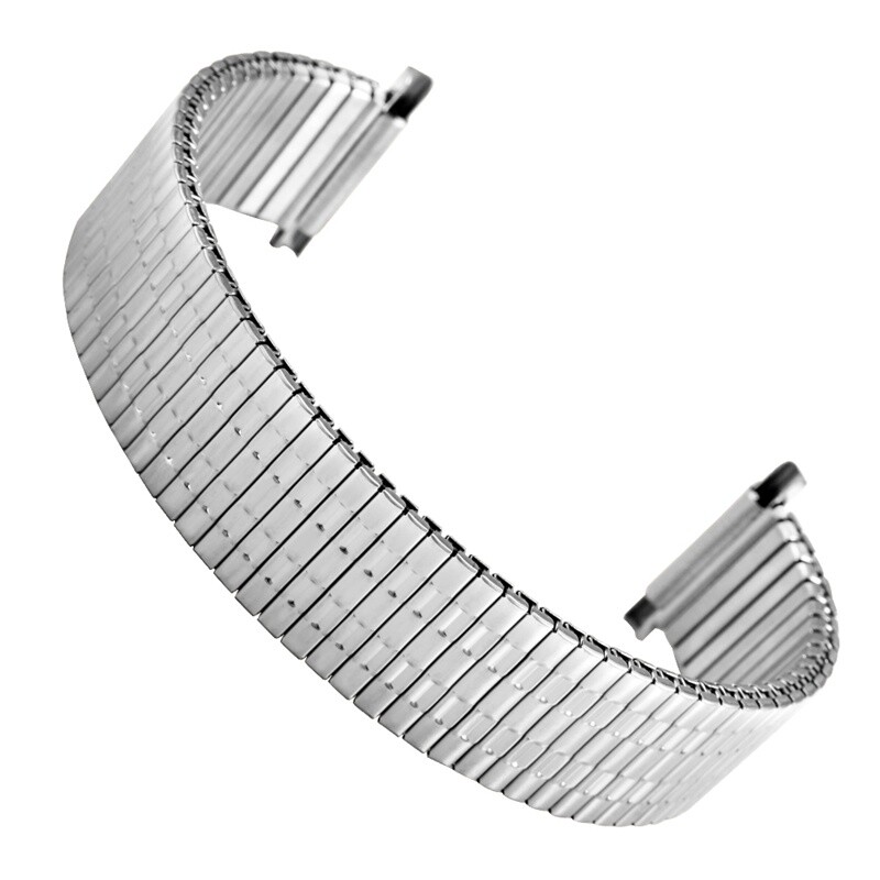 Men Elastic Watch Band Strap Replacement 22mm Stainless Steel Bracelet