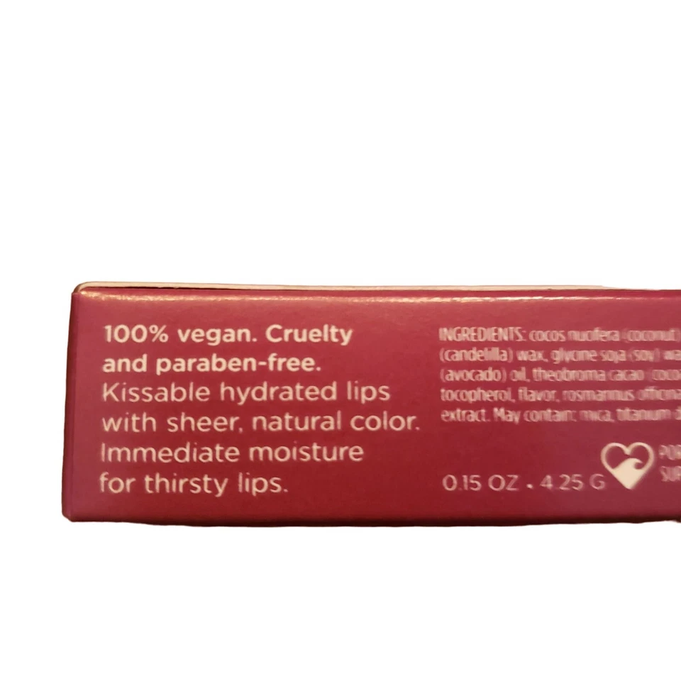 NUEVO Pacifica HIGO AZUCARADO Color Apagar Tinte Labial Aceite de Coco Vegano Libre de Crueldad Foto 4 de 4