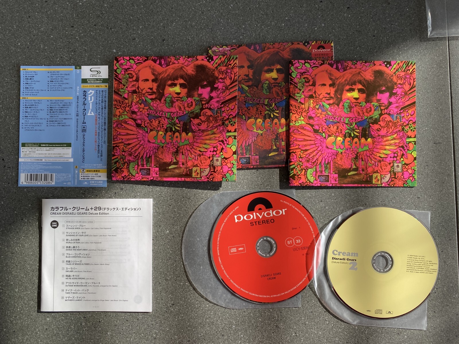 CREAM Disraeli Gears Japan MiniLP 2 CD UICY93694/5 eBay
