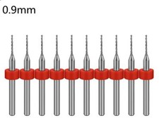 10pcs 0.9mm PCB Print Circuit Board Carbide Micro Drill Bits for SMT CNC