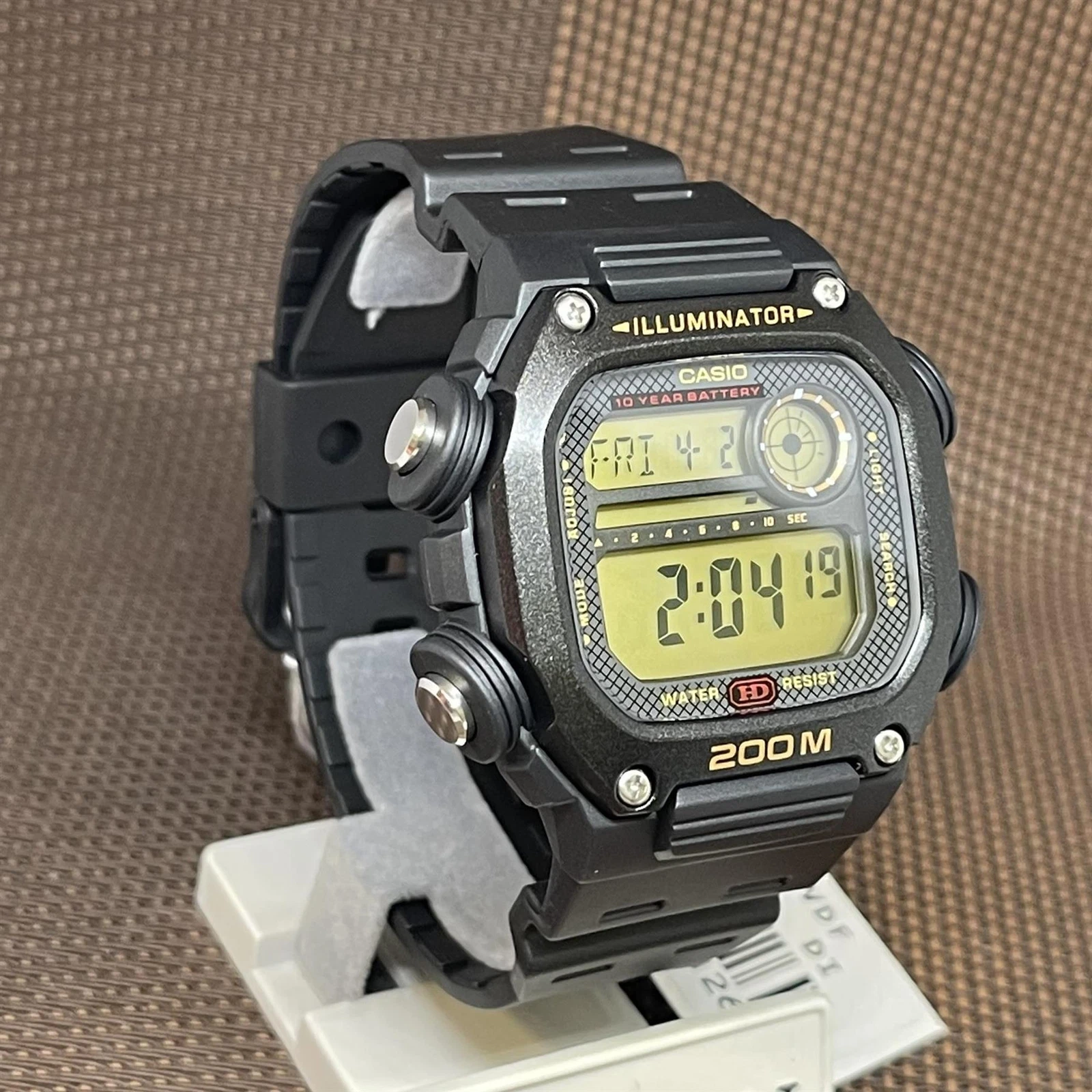 Casio DW-291H-9A Youth Illuminator World Time Digital Men's Black Sporty Watch - Picture 3 of 11