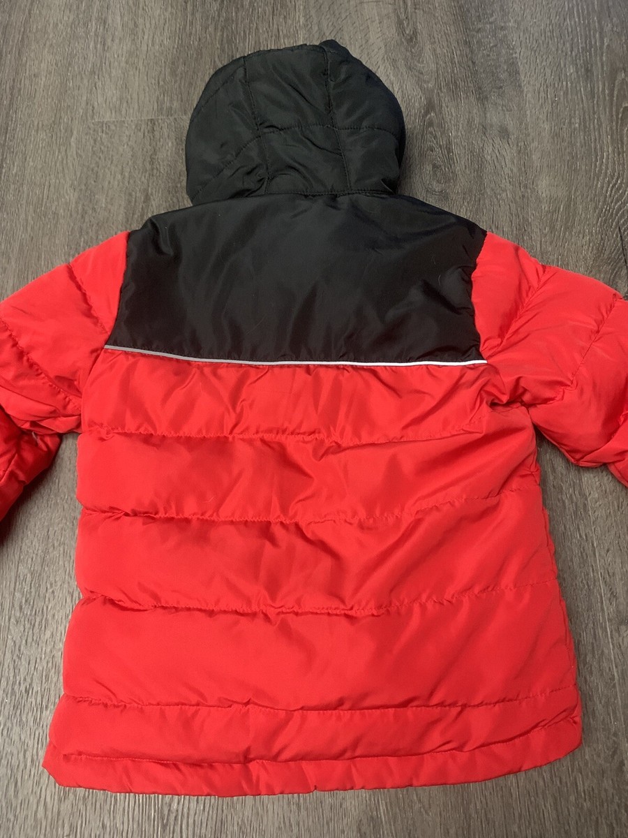 Eddie Bauer Classic Down Jacket 650 Fill Power Black Red Boy