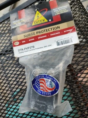 NEW DITEK DTK-PVP27B ANALOG COAX FIXED CAMERA SURGE PROTECTOR CCTV