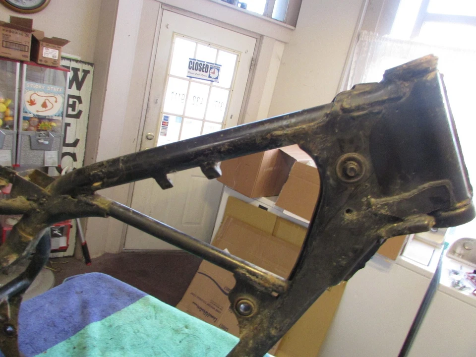 Suzuki DS100X DS100 DS 1981 100 X DR cuadro de enduro carrocería chasis Foto 3 de 4