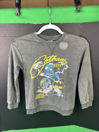 DC Boys Mineral Washed Crewneck Pullover Size XL Gray - Picture 2 of 3