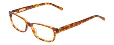 Calabria Ernest 4610 Rectangular Reading Glasses +7.00 Honey Tortoise Yellow Gol