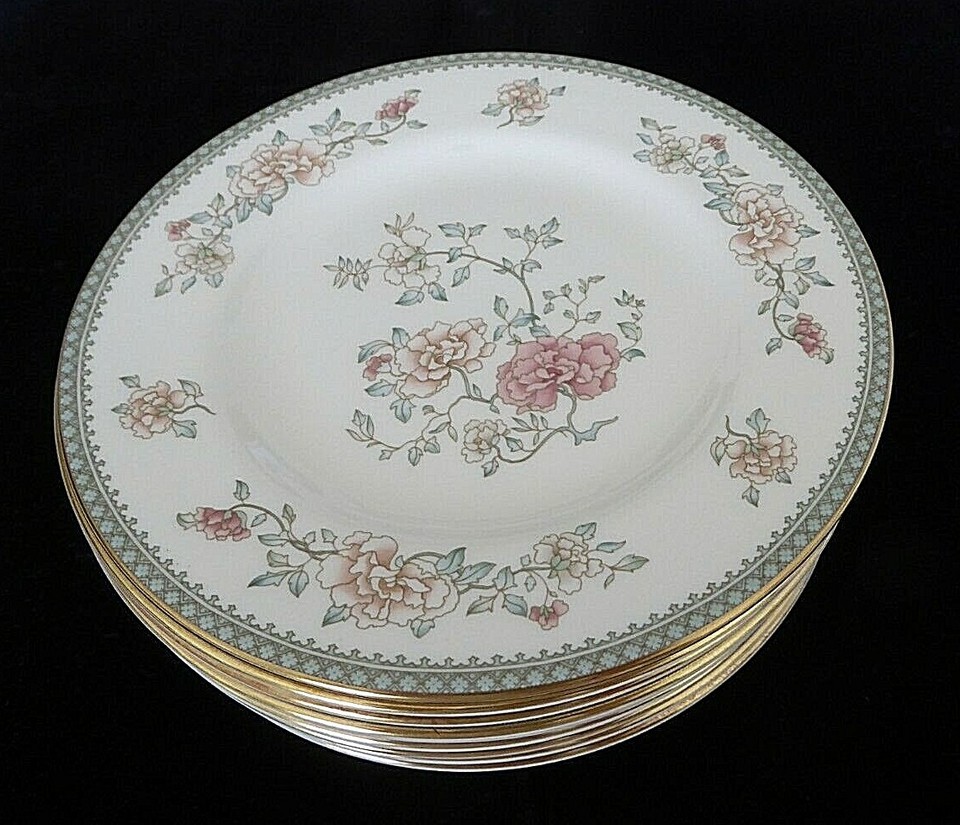9 Royal Doulton Minton Jasmine 6 1/2" Fine Bone China Porcelain Bread