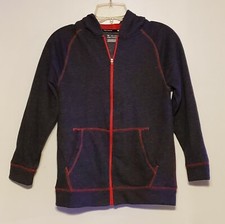 Tek Gear Boys Full Zip Heavy Sweatshirt Fleece Hoodie Jacket--Sz S Husky