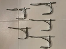 5 - Vintage Rustic Twisted Wire Screw-In Coat/Hat Hook School Farm House