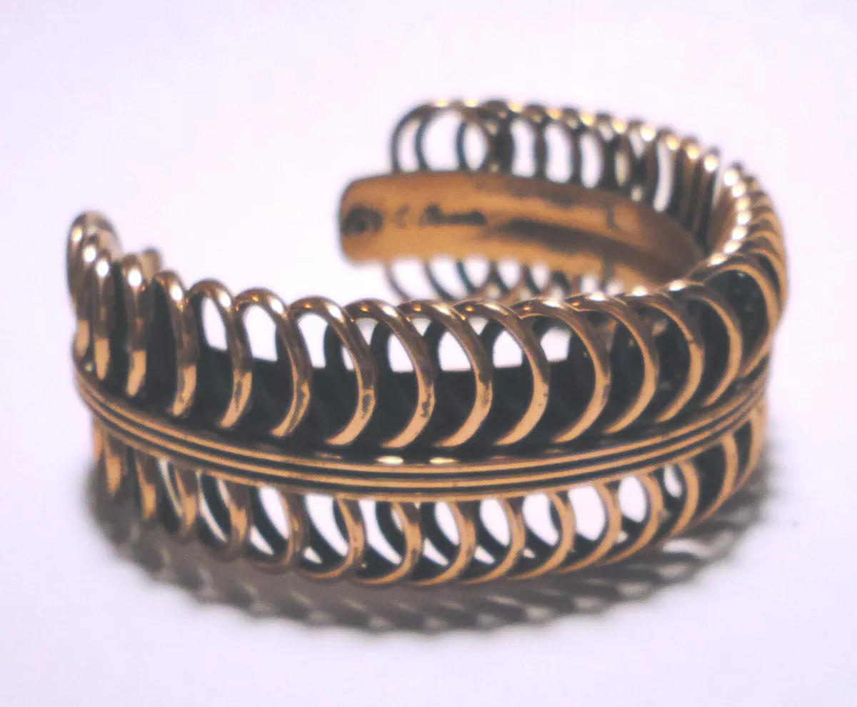 MCM Vintage RENOIR Copper MODERNIST Cuff BRACELET 1