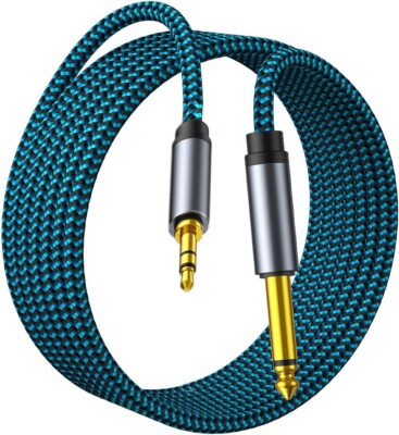 3.5Mm to 6.35Mm TRS Stereo Audio Cable 20Ft 1/8 to 1/4 Stereo Cable 6.35Mm 1/4''