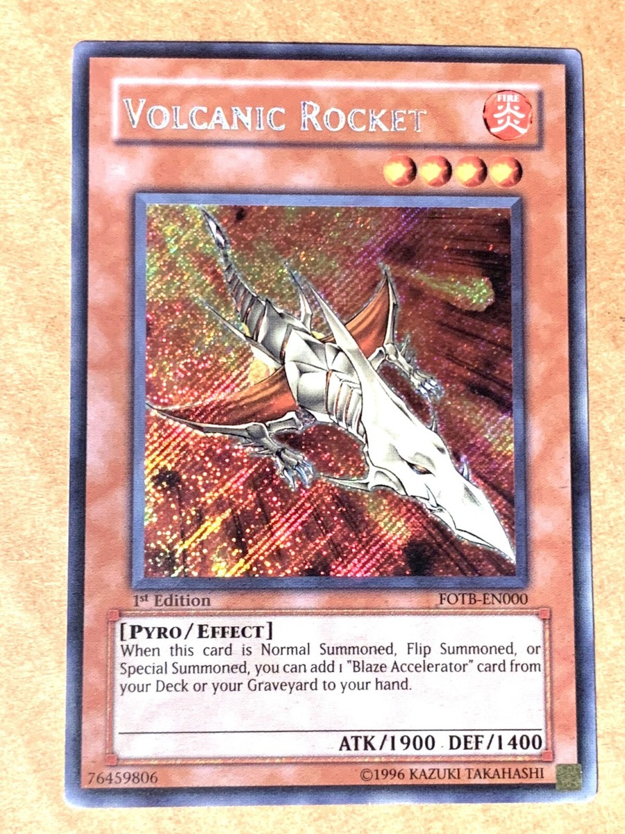 遊戯王　ヴォルカニックロケット　1st 英語　シク　シークレット　FOTB yugioh Volcanic Rocket FOTB-EN000 Secret Rare 1st Edition