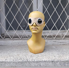 Vintage Leather Aviation Automotive Welding Goggles Rare