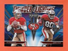 2021 Playoff JOE MONTANA JERRY RICE THUNDER AND LIGHTNING Prizm #TL-7 49ers