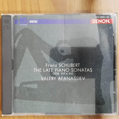 VALERY AFANASSIEV Fran Schubert - The Late Piano Sonatas  EX/EX(2CD)
