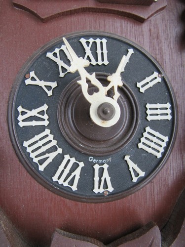 VINTAGE cuckoo clock GERMANY Black Forest SCHONBRUNNER WALTZ double door musical - 第 6/14 張圖片