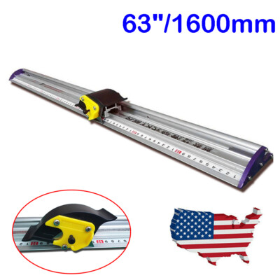 63'' Sliding KT Board Trimmer Cutting Ruler PVC Board Protective Ruler Cutter USA
