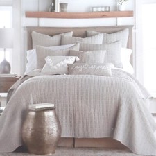 Levtex Home King Quilt Set Mills Waffle Taupe