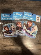 BRAND NEW Lot of 3 Disney Frozen 3 Pack Cloth Face Masks KIDS 4  Up