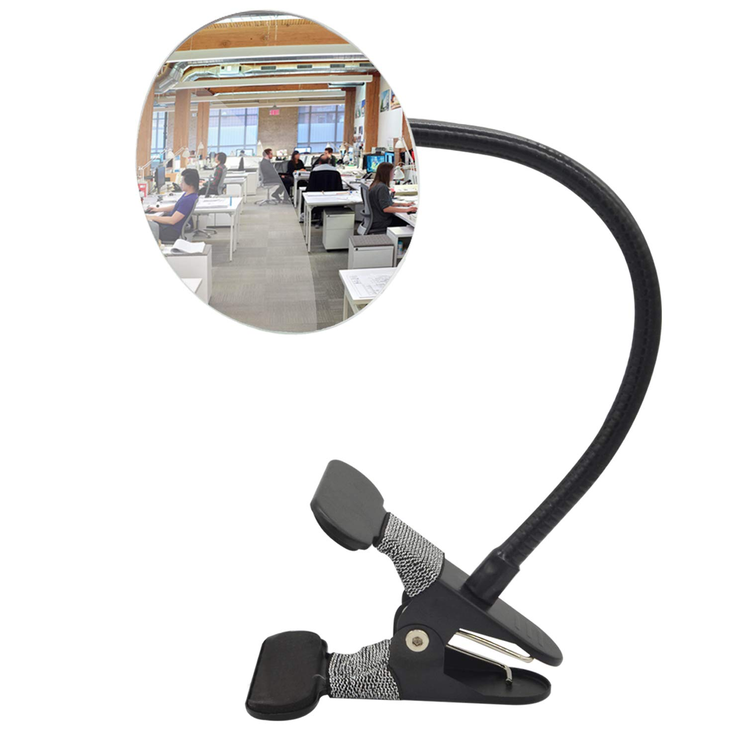 Clip On Security Mirror Convex Cubicle For Personal Safety And Desk Rear View