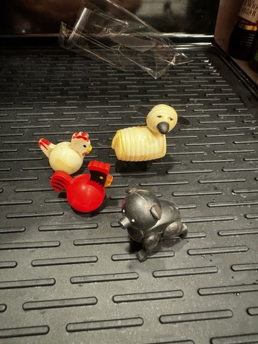 Vintage Fisher Price Little People Chicken Rooster Pig Sheep