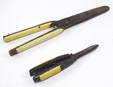 Set 2 Ancien de Collection Papier Tailleur Ciseaux / Royal Lettre Ouvre G47-82