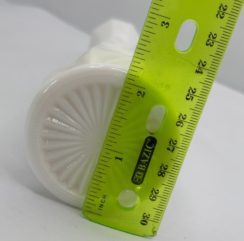 2 Stück Milchglas Knospenvasen Anchor Hocking Starburst & Hoosier Glas gerippt - Bild 9 von 18